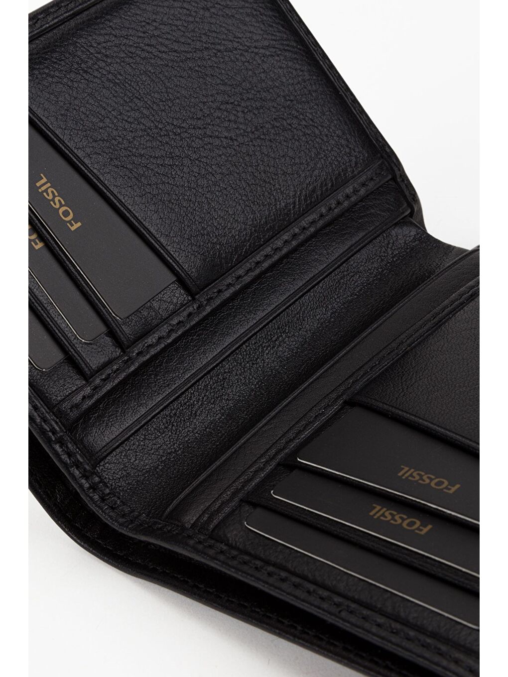 Kutulu Hakiki Deri Ekstra Kartlıklı Siyah Erkek El Portföyü Kartlık Cüzdan-3