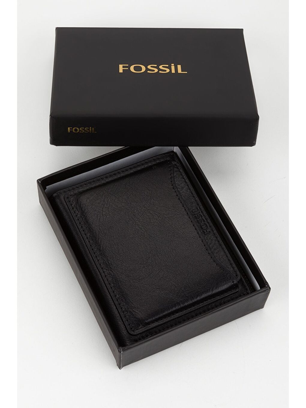 Kutulu Hakiki Deri Ekstra Kartlıklı Siyah Erkek El Portföyü Kartlık Cüzdan-5