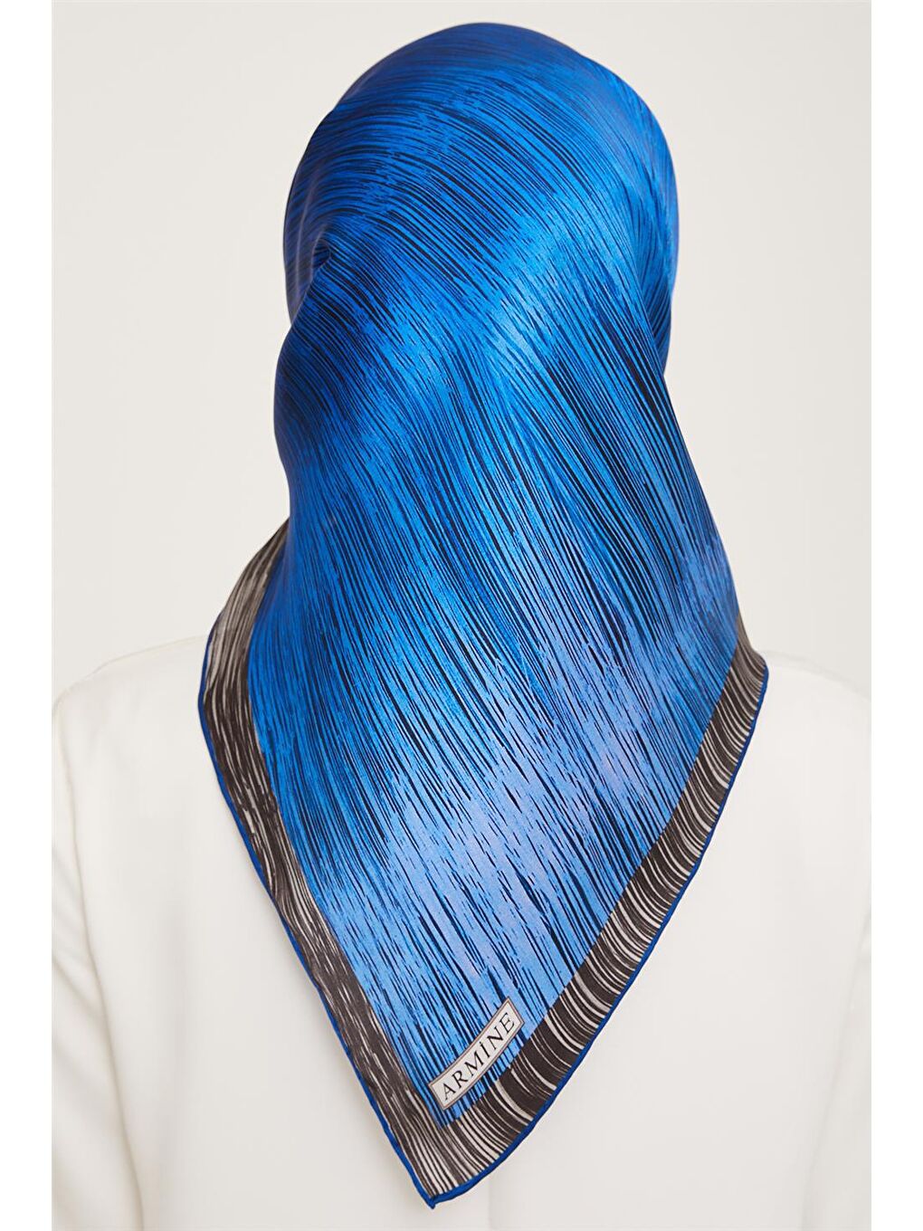 Mavi Sura İpek Eşarp 23Ka9005 2-3