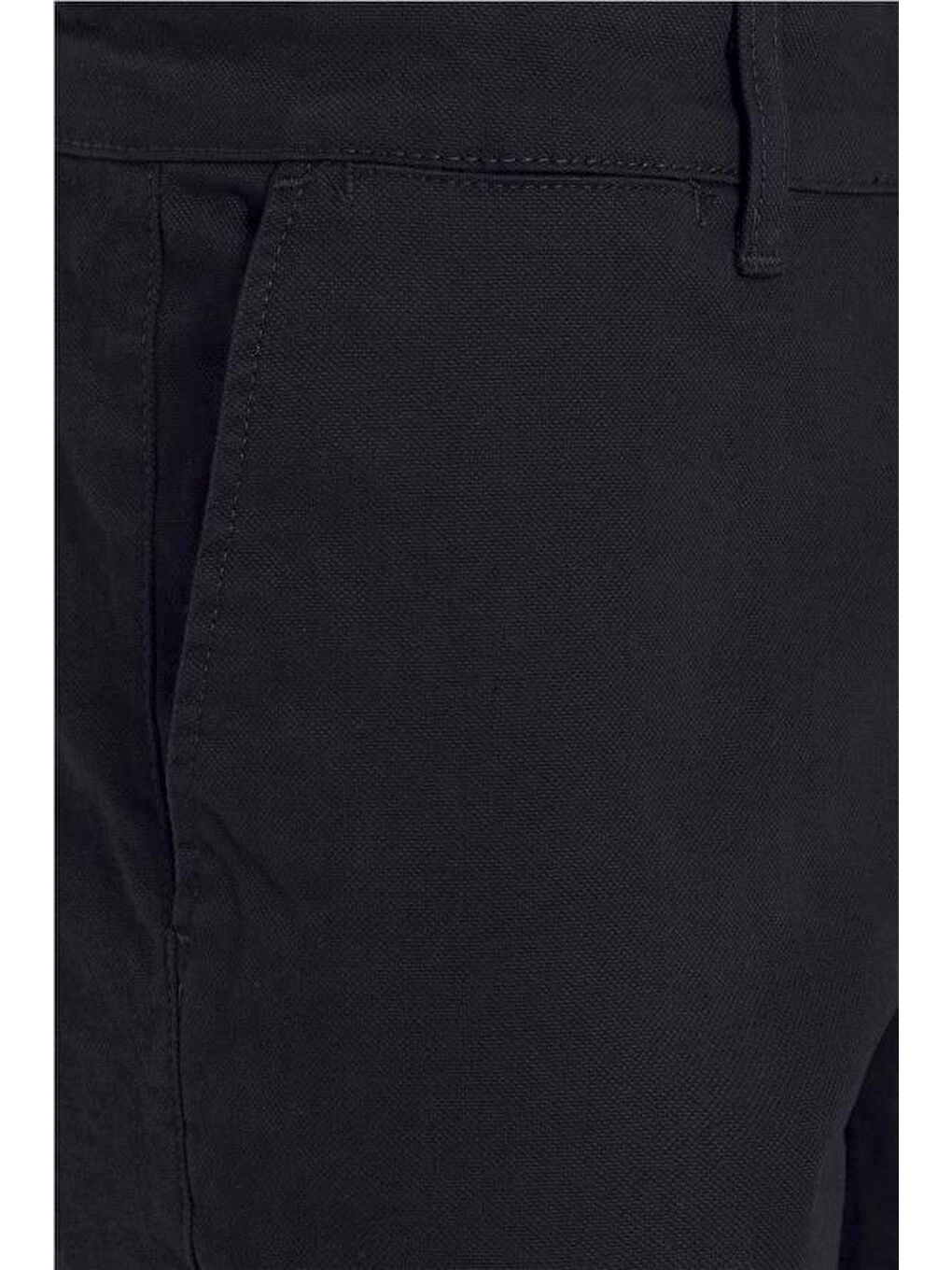 Lacivert Regular Armürlü Pantolon-1