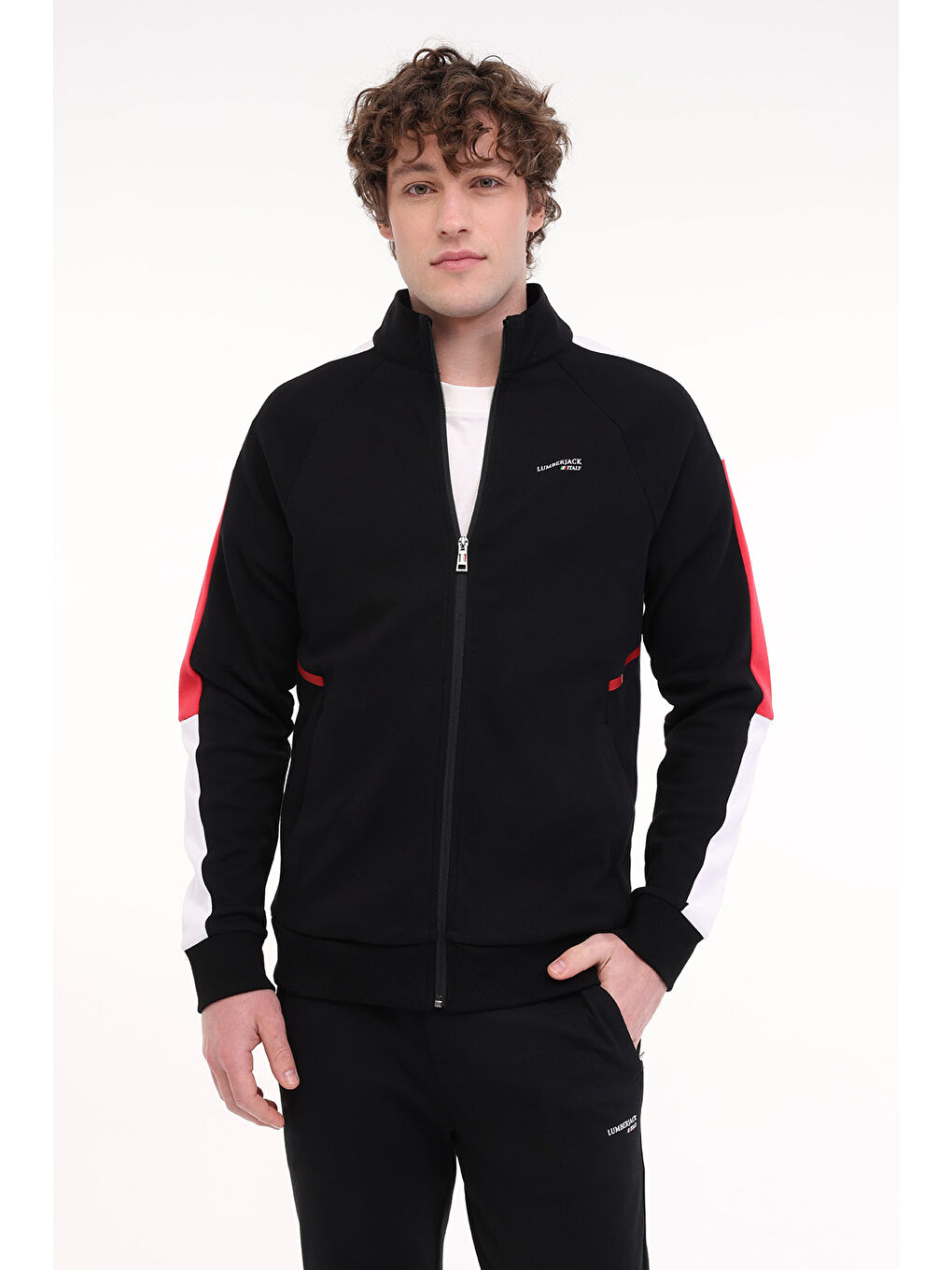 Lumberjack ML MATTE 18ITL426 5FX Siyah Erkek Eşofman Üstü