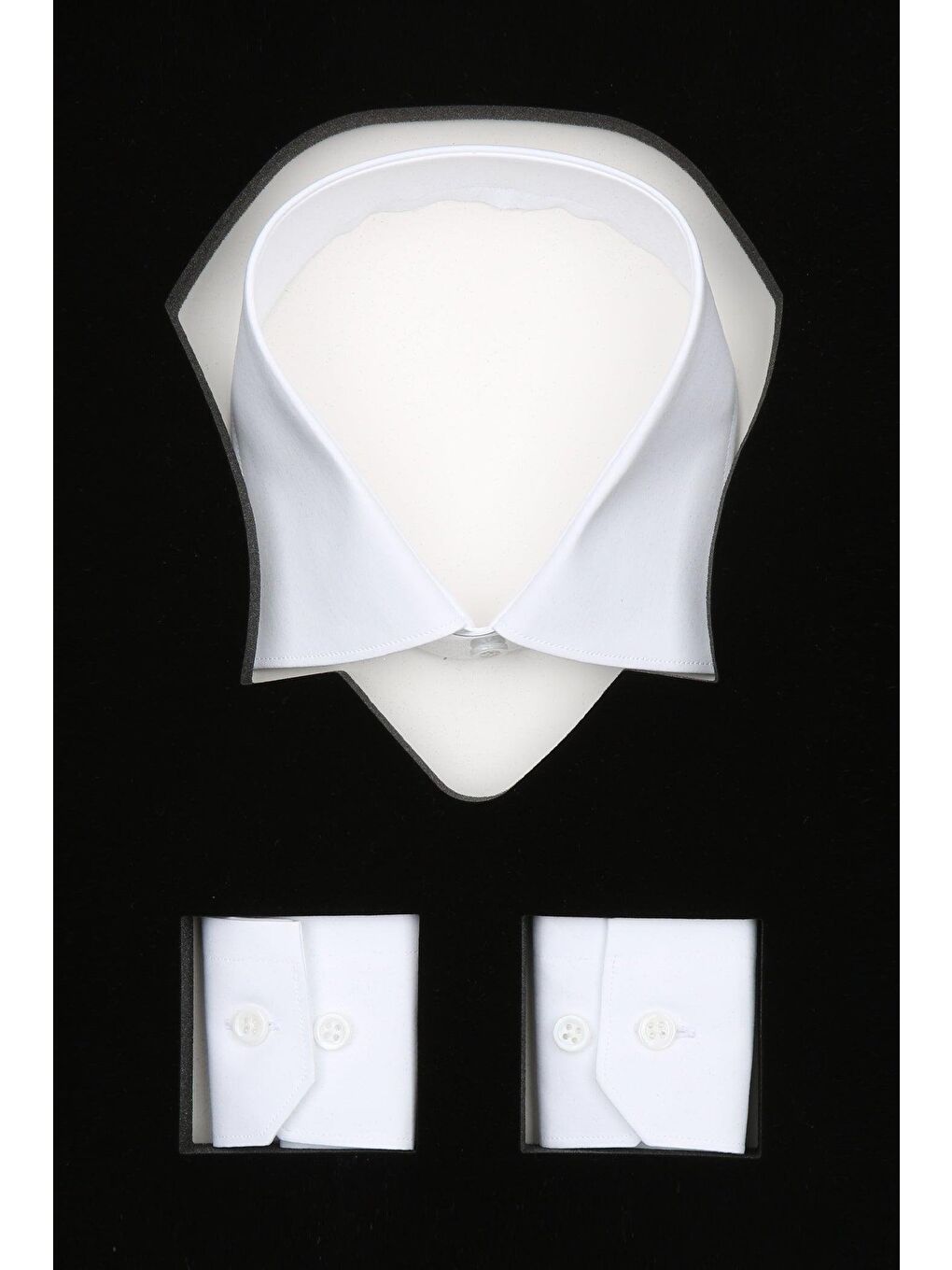 Sartoria Poplin Stretch Pamuk Karışımlı Slim Fit Beyaz İtalyan Yaka Erkek Düz Gömlek-7