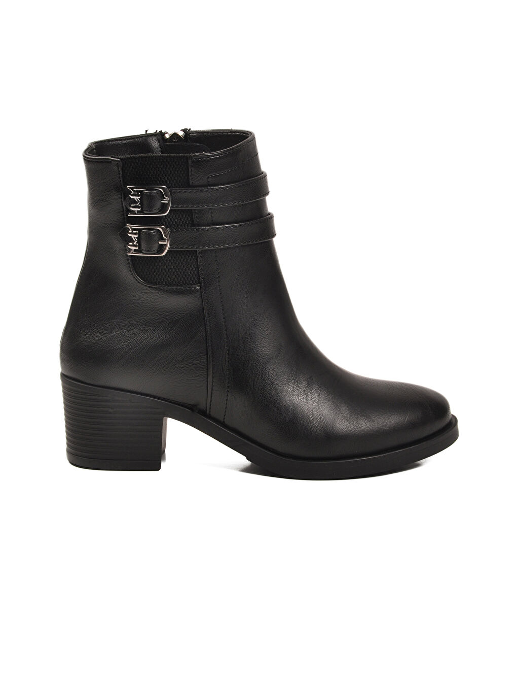 Siyah İçi Kürklü Topuklu Kadın Bot 1006 Z-1