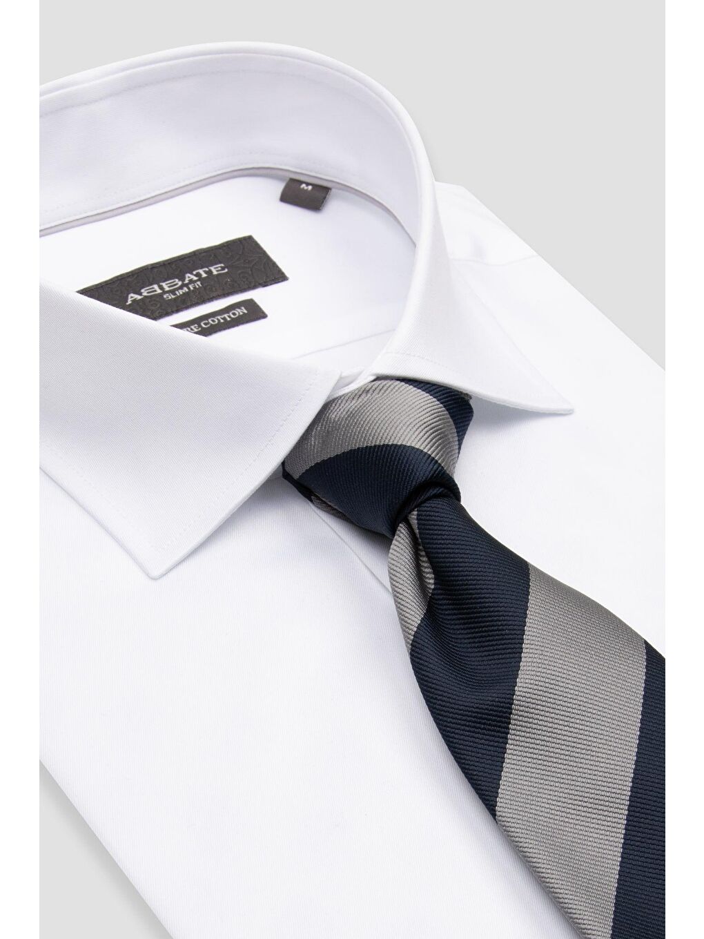 Donatello Twill Pamuklu Slim Fit Beyaz Klasik Yaka Erkek Düz %100 Pamuk Gömlek-6