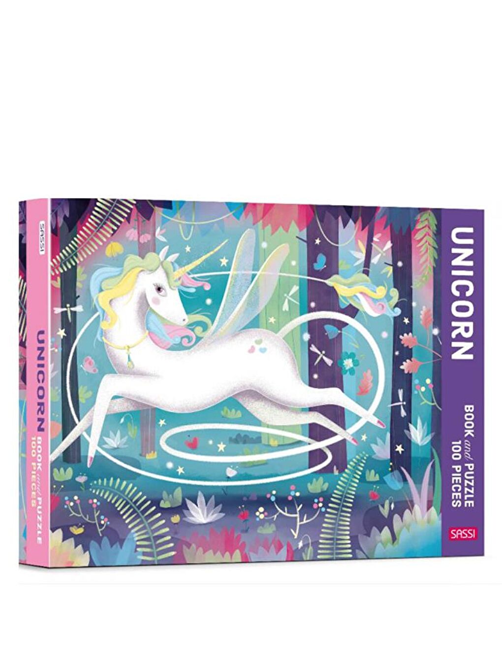 Sassi Renksiz Unicorn - Book and Puzzle