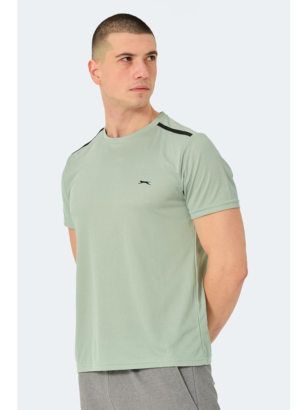 SLAZENGER Nane Yeşili Erkek Tişört Nane - 4