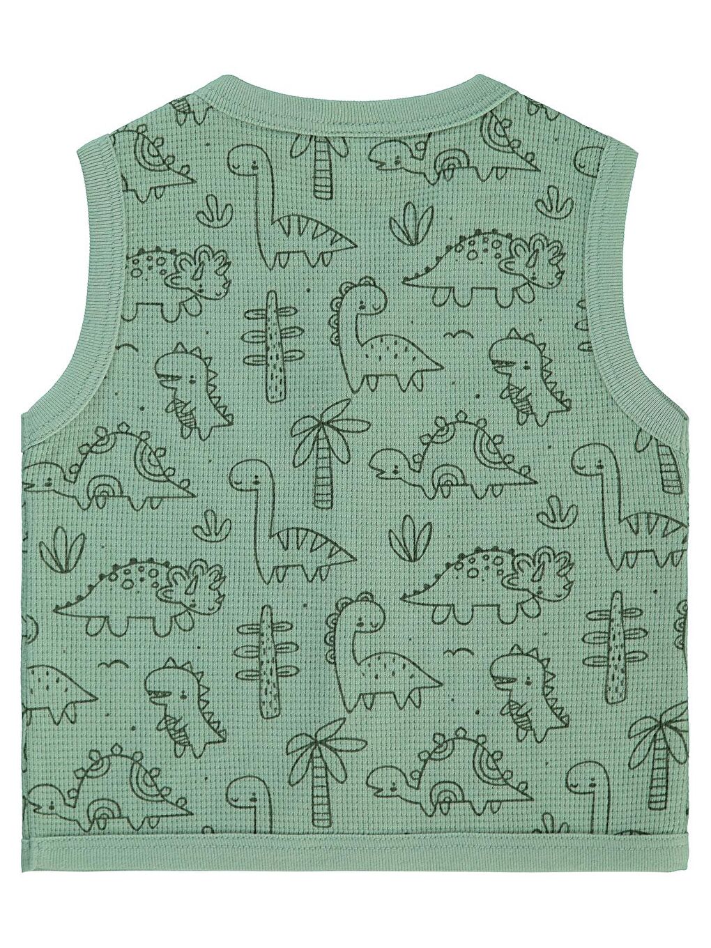 Baby Dinozor 6-18 Ay Yelek - Haki 18-24 Ay-1