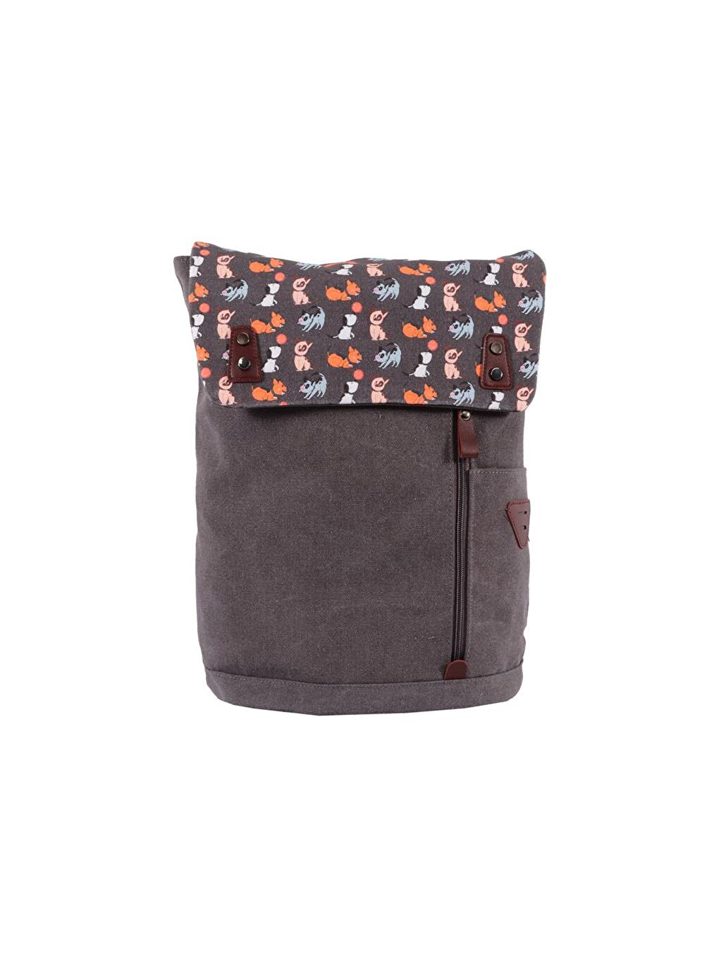 Gri Dogs 15" Laptop Çantası & Tam Otomatik Rüzgara Dayanıklı Köpek Desenli Şemsiye Set