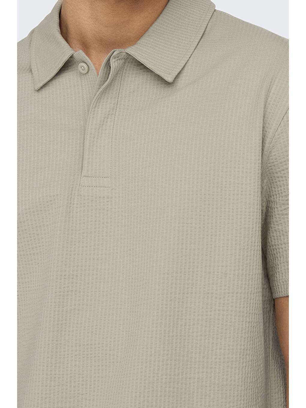 Bej Onskian Pamuklu Regular Fit Düğmeli Polo Yaka Tişört 22028694-2