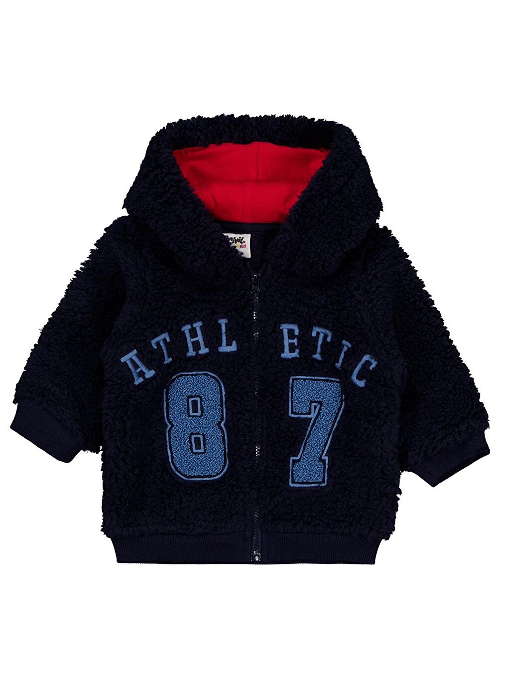 Baby Kuzu Athletic Nakışlı 6-18 Ay Hırka - Lacivert 6-9 Ay-2