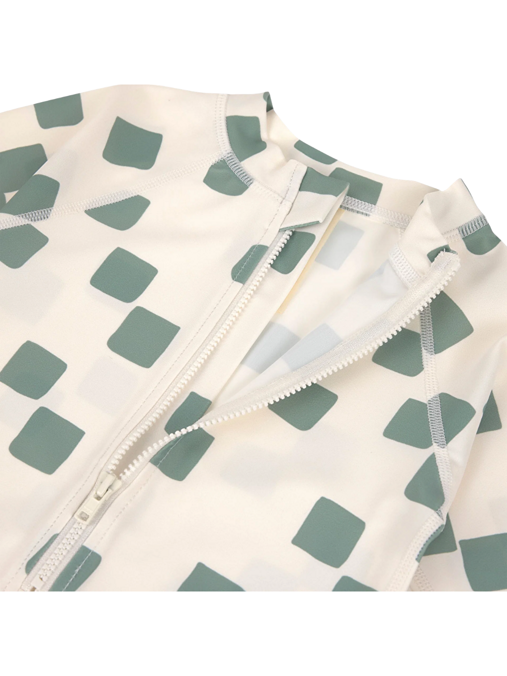 Yeşil UV Korumalı Mayo Checkerboard Sea Salt Green-2