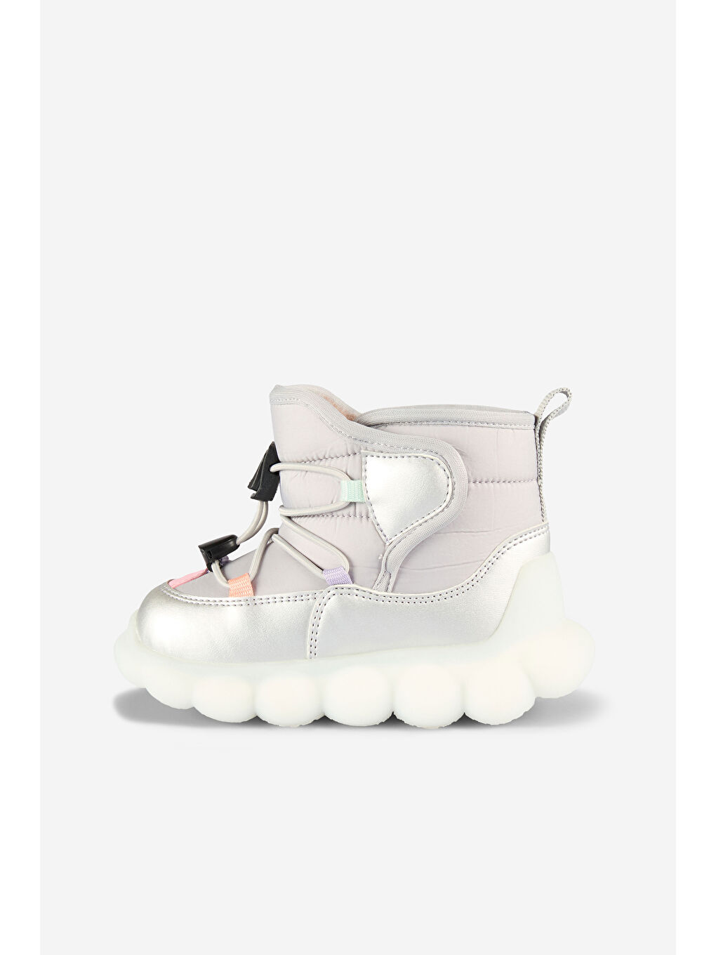 Tatu Işıklı Kız Bebek Gri Bot-1