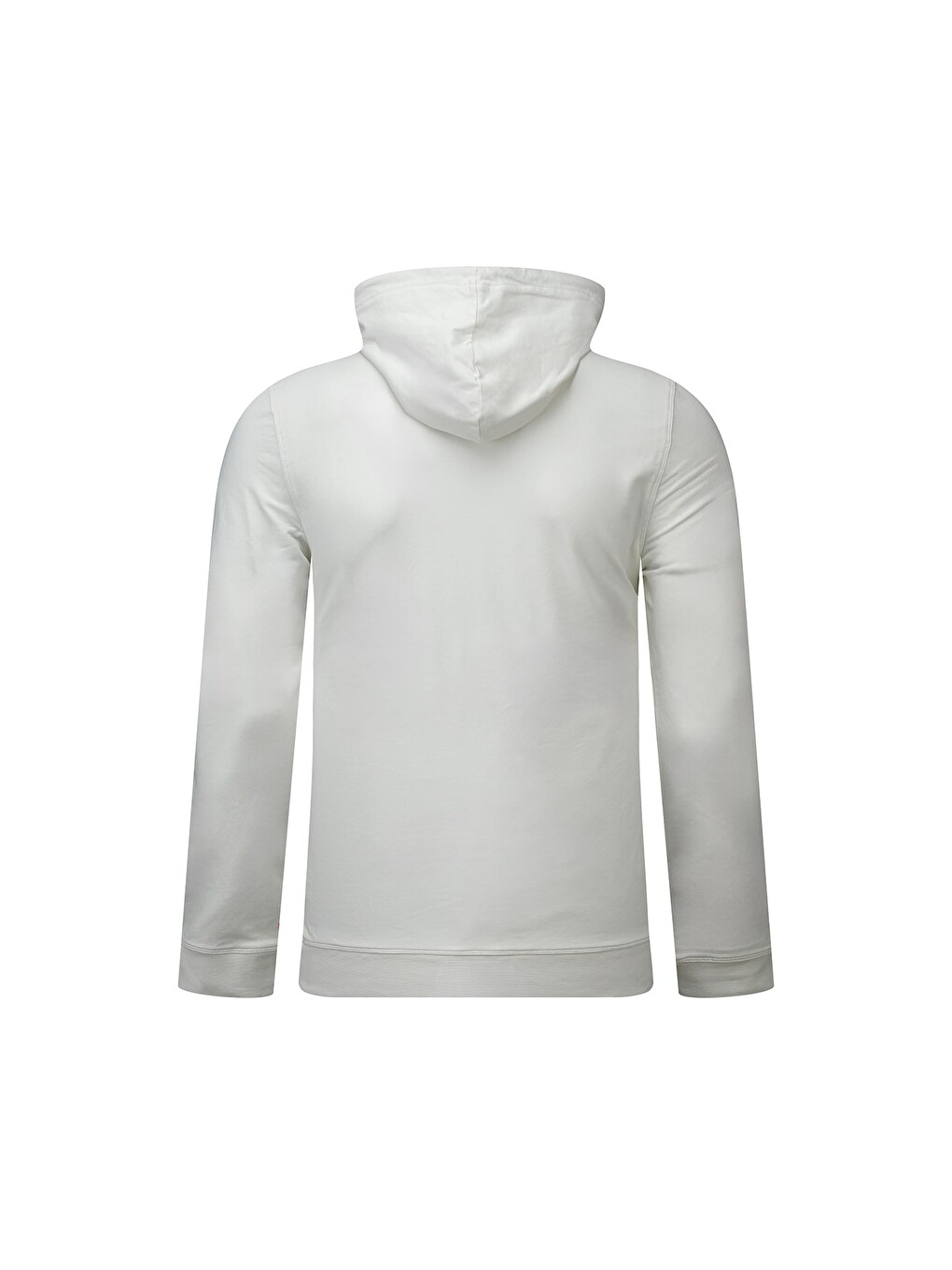 Beyaz Regular Fit Baskılı Kapüşonlu Sweatshirt-2
