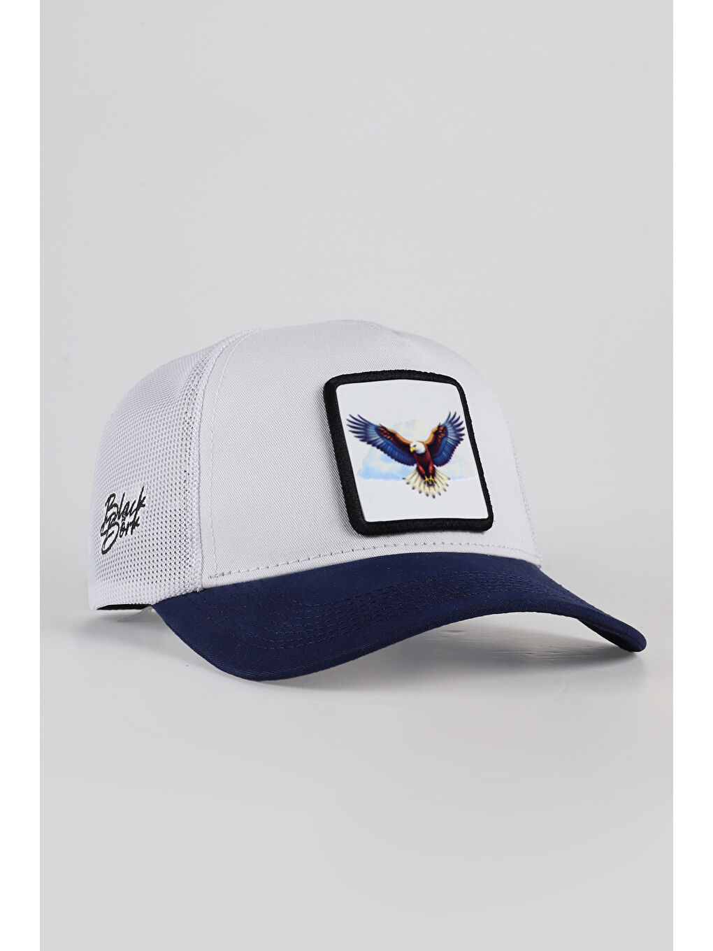 Kartal Logolu Lacivert-Beyaz Trucker Şapka