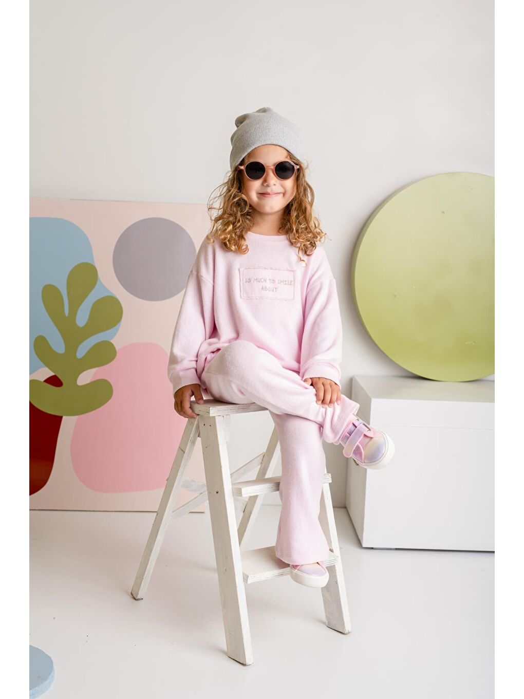 Kız Çocuk Yumoş İkili Takım - Pembe