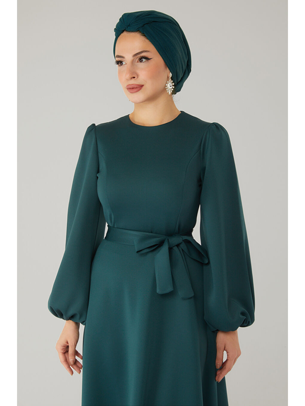 Yeşil Elbise Zümrüt - 24067-2