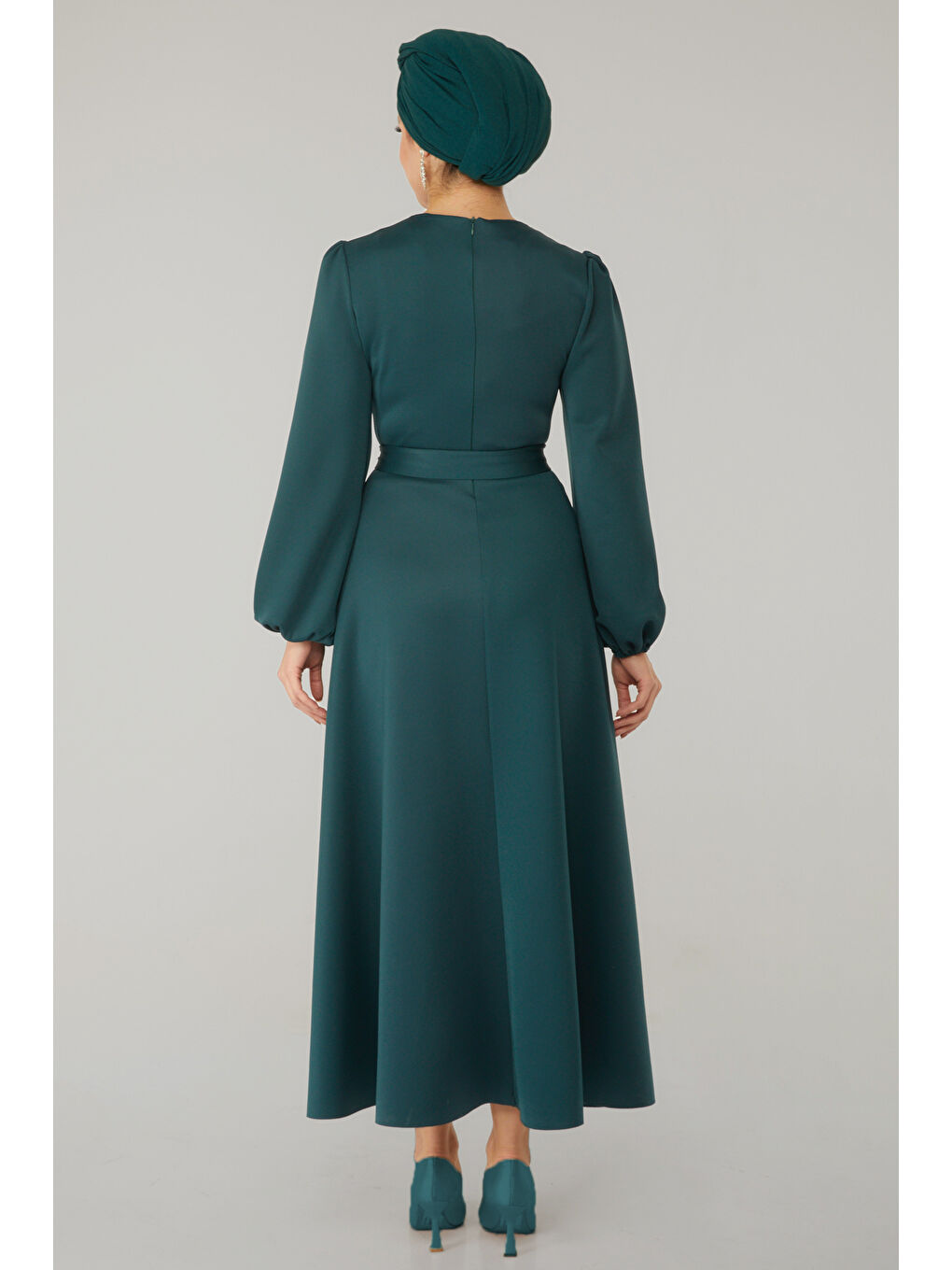 Yeşil Elbise Zümrüt - 24067-5