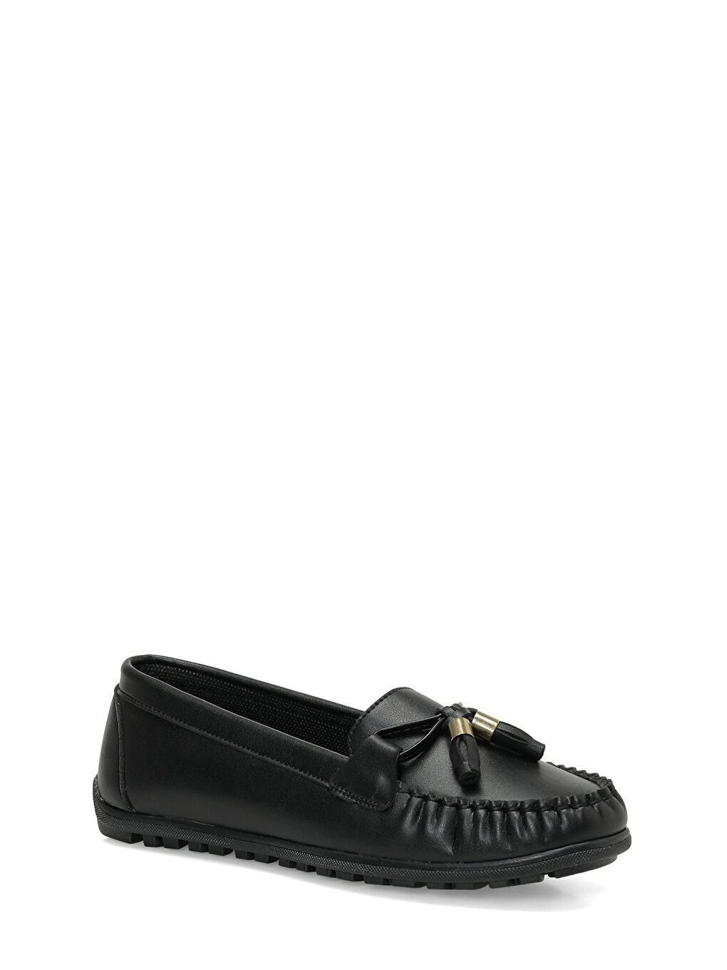 25K-2206 Siyah Kadın Loafer-1