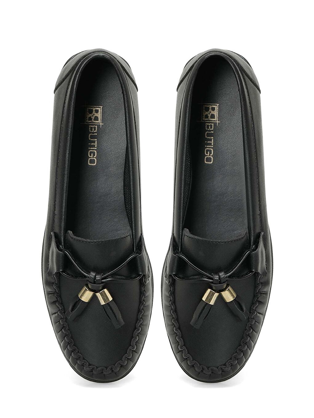 25K-2206 Siyah Kadın Loafer-3