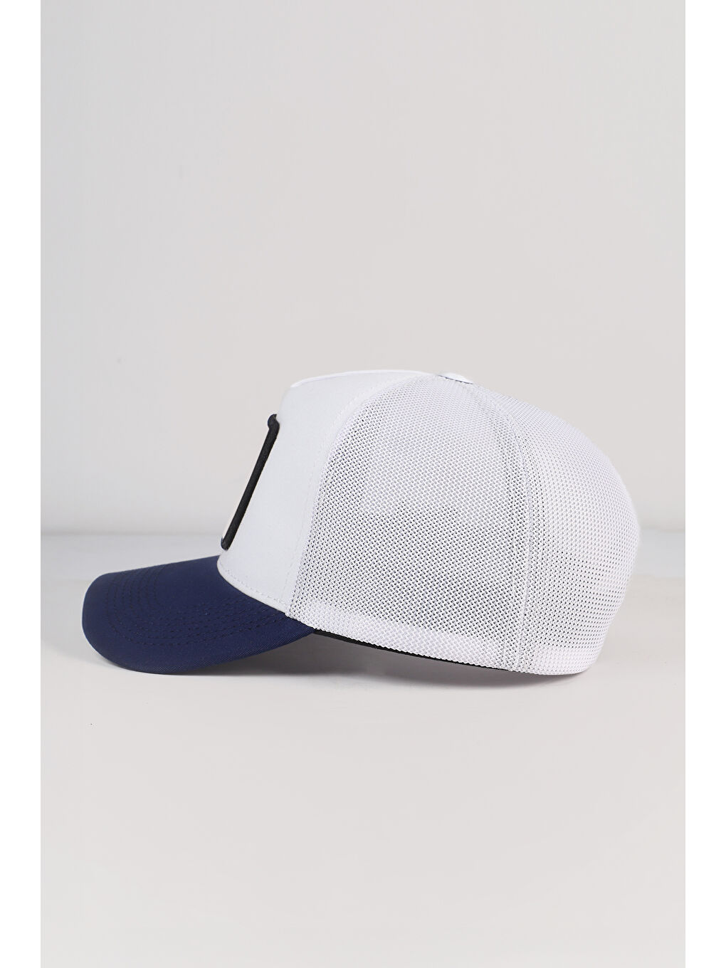 Kartal Logolu Lacivert-Beyaz Trucker Şapka-3