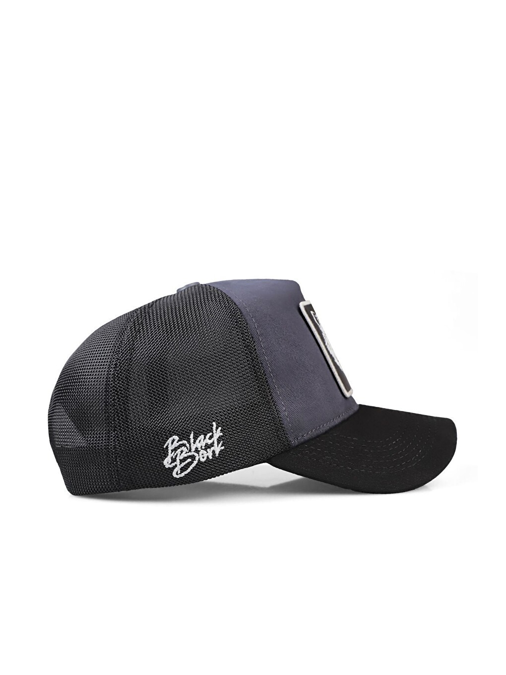 It's Not A Game Logolu Siyah-Antrasit Trucker Şapka-1