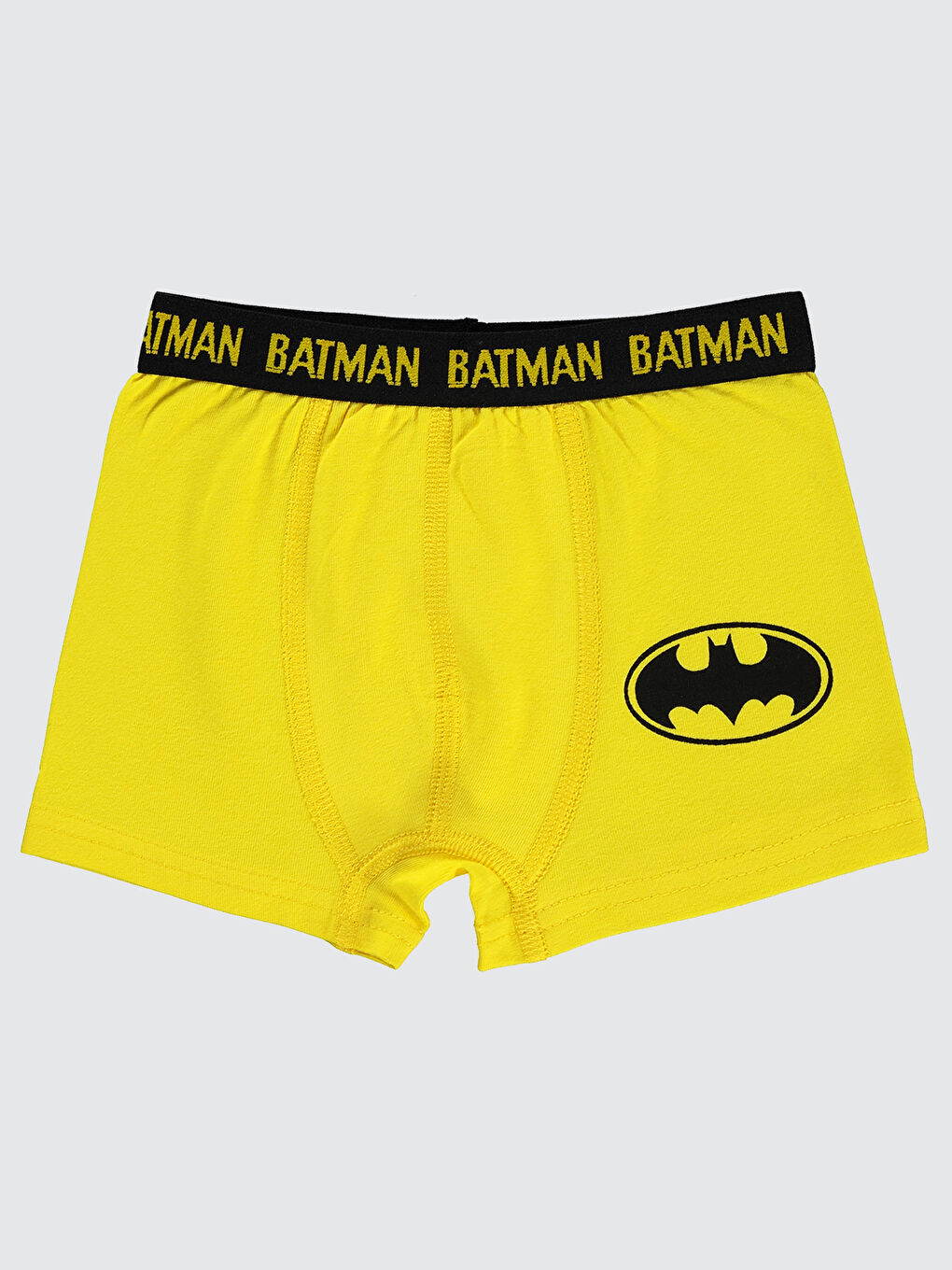 Batman Erkek Çocuk 2'li Boxer Set 2-10 Yaş Sarı-1