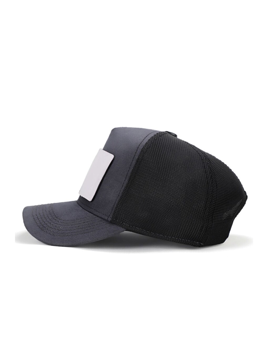 Back To The Future Logolu Antrasit-Siyah Trucker Şapka-3