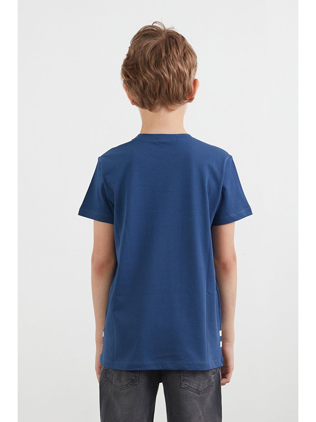 İndigo %100 Pamuk Brooklyn Baskılı Erkek Çocuk Tişört-3