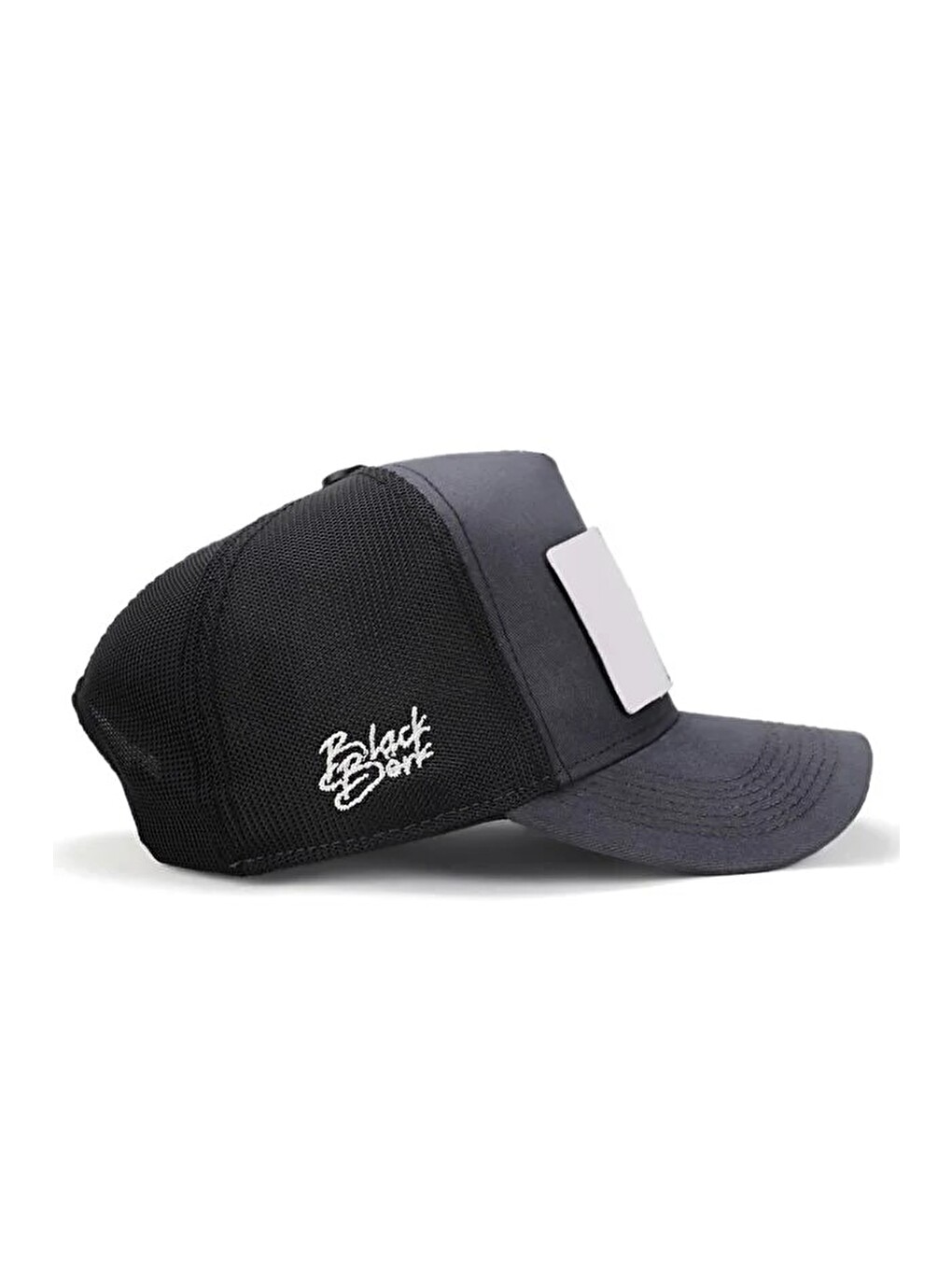 Limited Edition Logolu Antrasit-Siyah Trucker Şapka-1