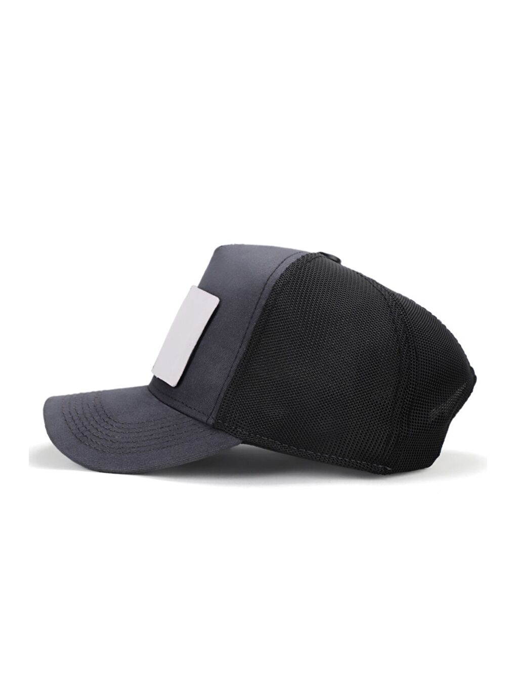 Boss Logolu Antrasit-Siyah Trucker Şapka-3