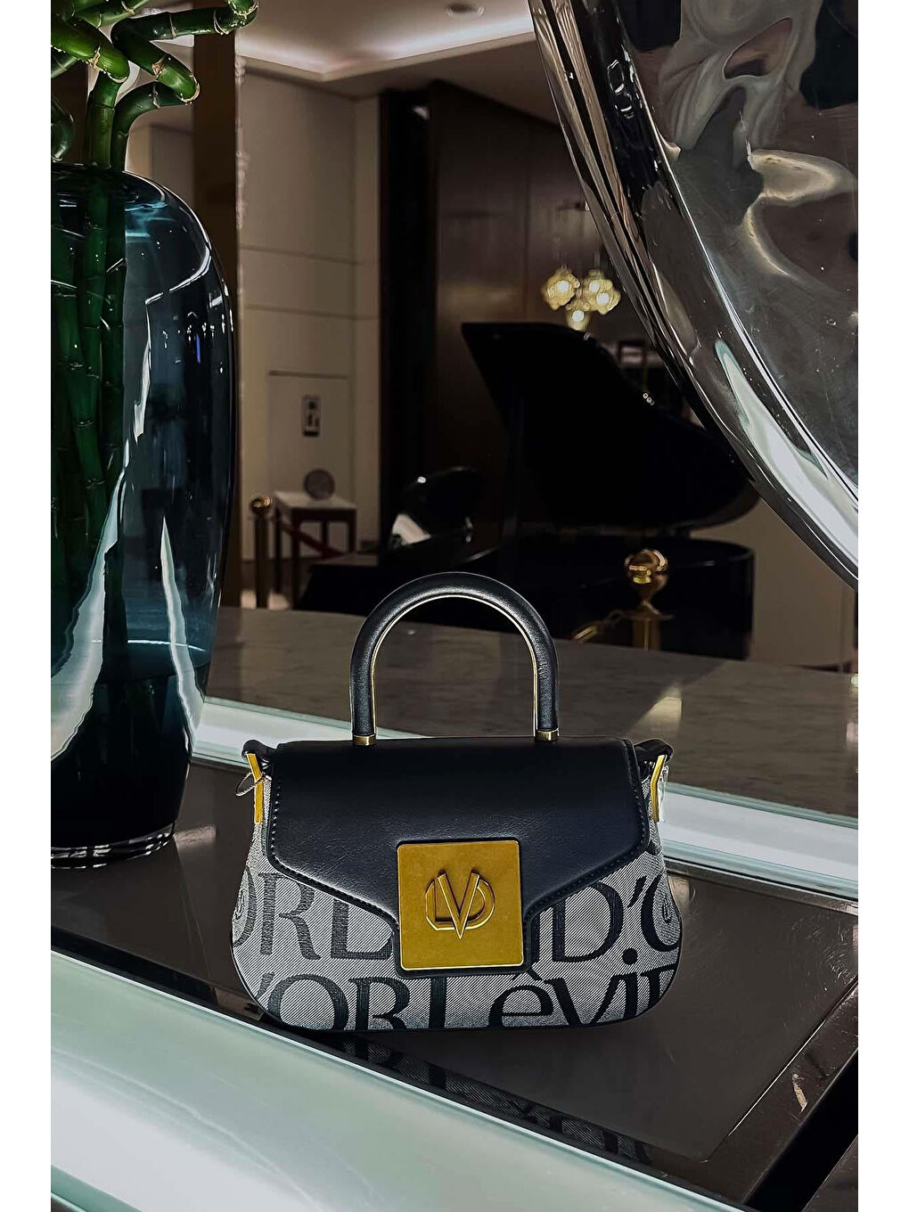 Tek Askı Çıtçıt Detay Çanta 930283 Siyah-1