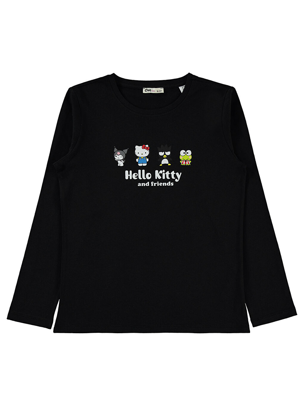 Civil Siyah Girls Kız Çocuk Sweatshirt 10-13 Yaş Siyah