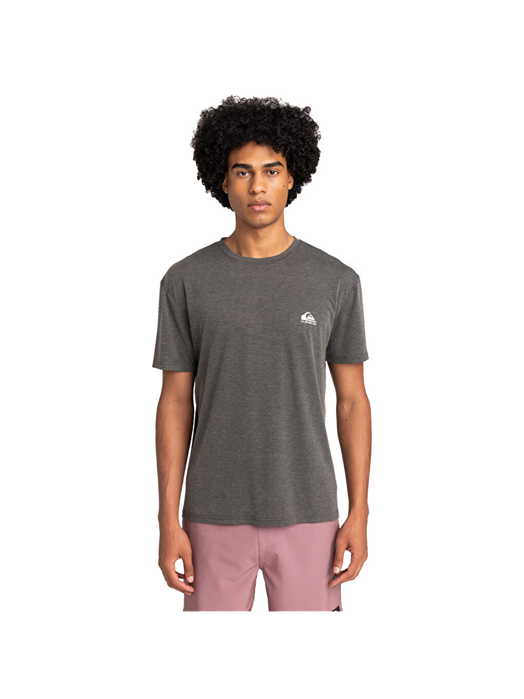 Siyah Coastal Run Erkek Gri Tişört-2