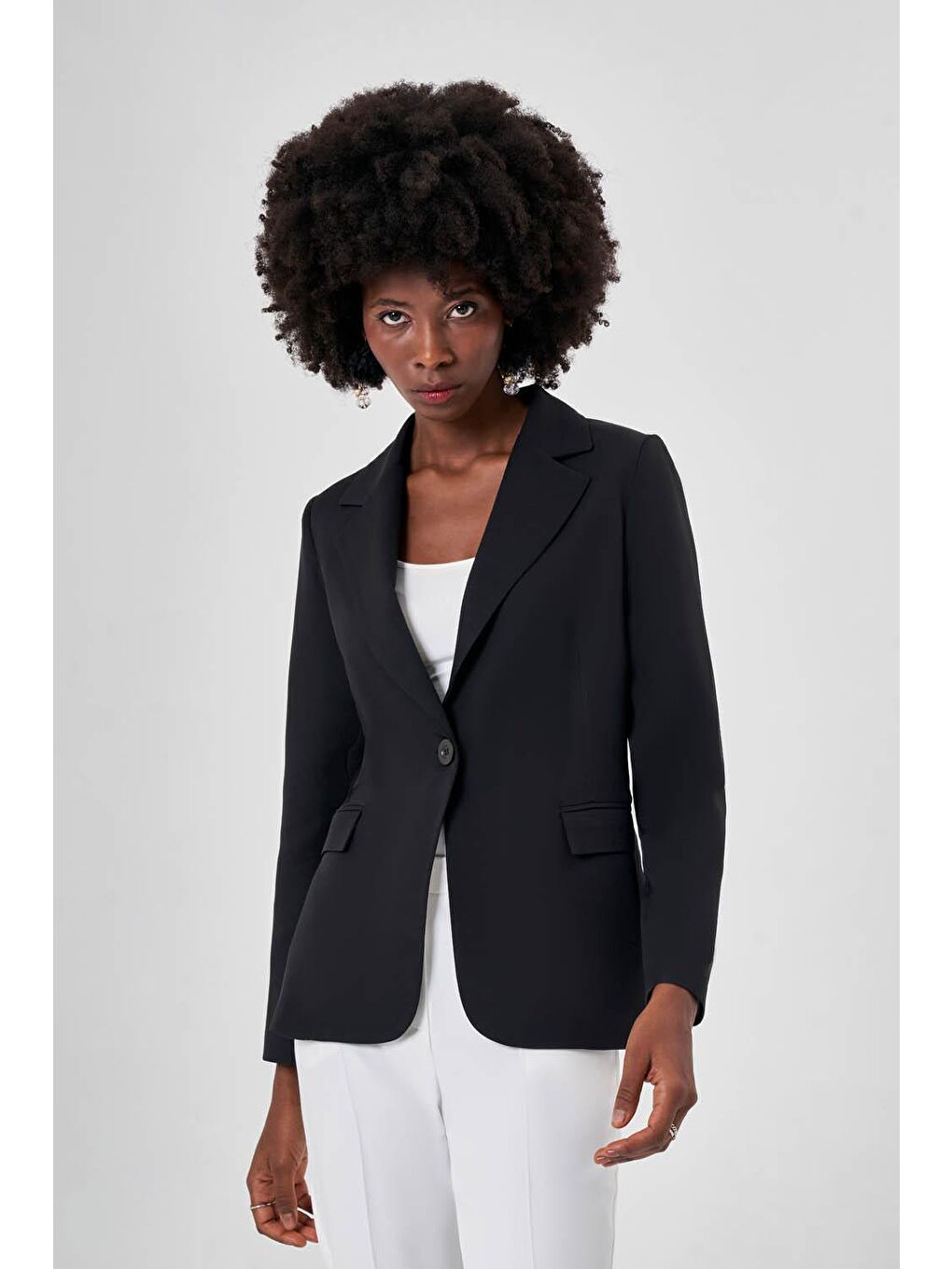 Basic Klasik Siyah Ceket-2