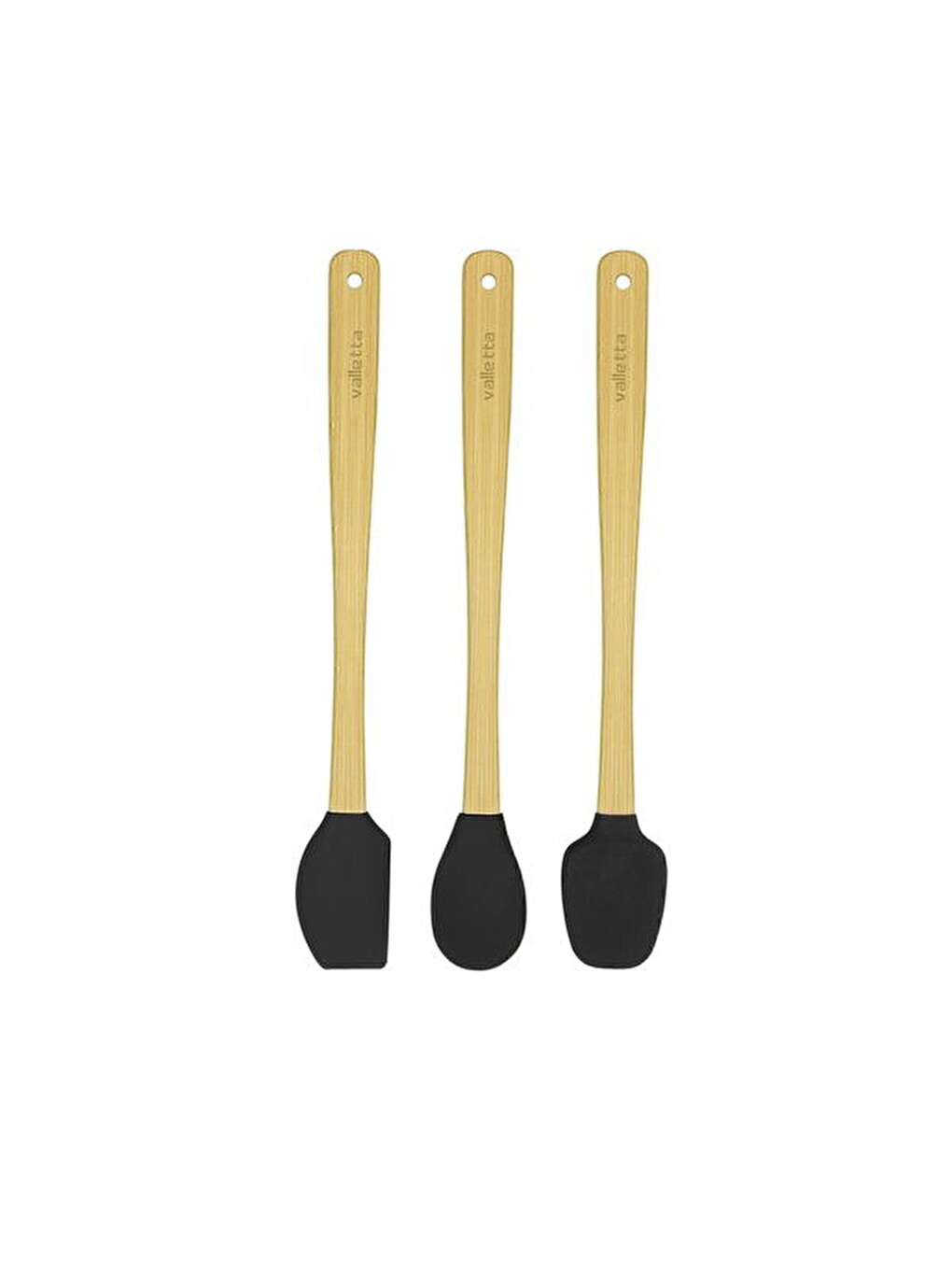 İndigo 3'lü Spatula Seti - Siyah - 26 cm-1