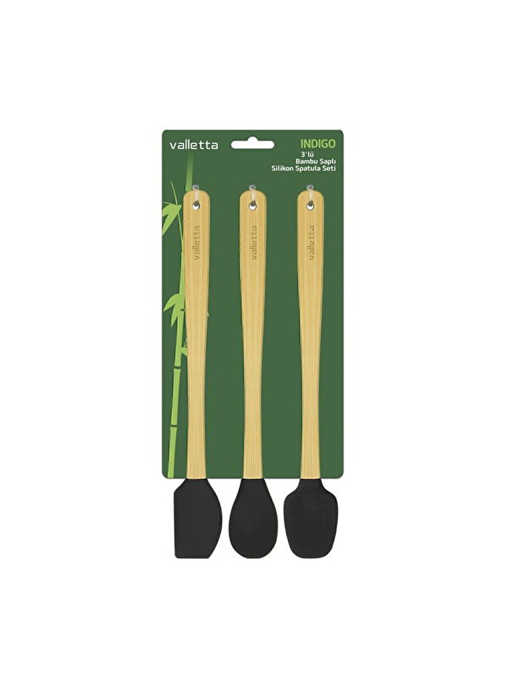 İndigo 3'lü Spatula Seti - Siyah - 26 cm-2