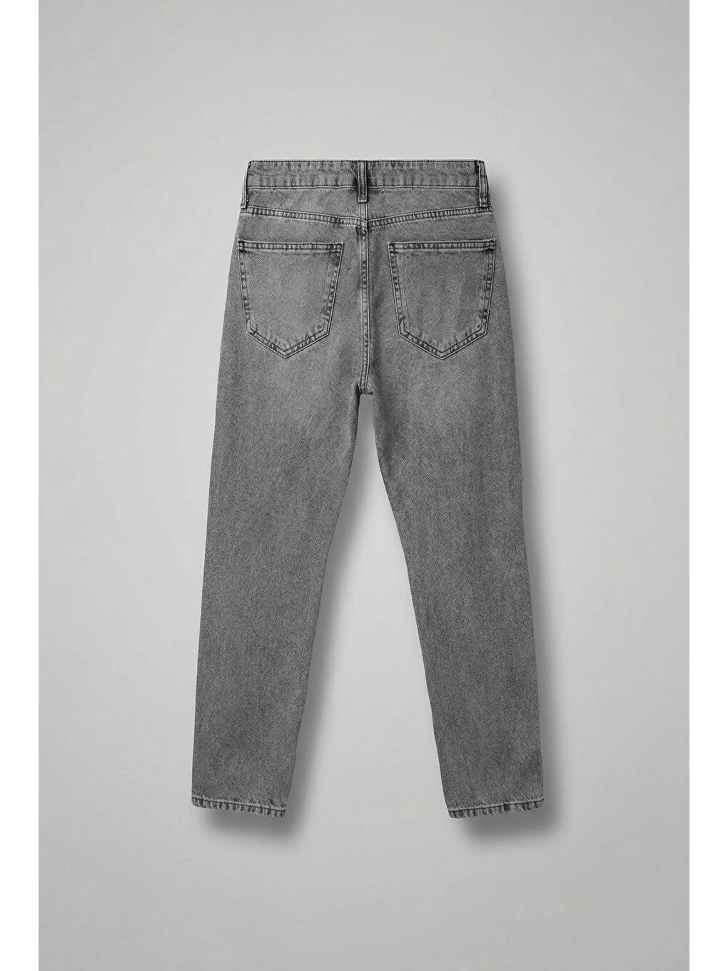 Erkek Basic Boyfriend Jean Gri-1