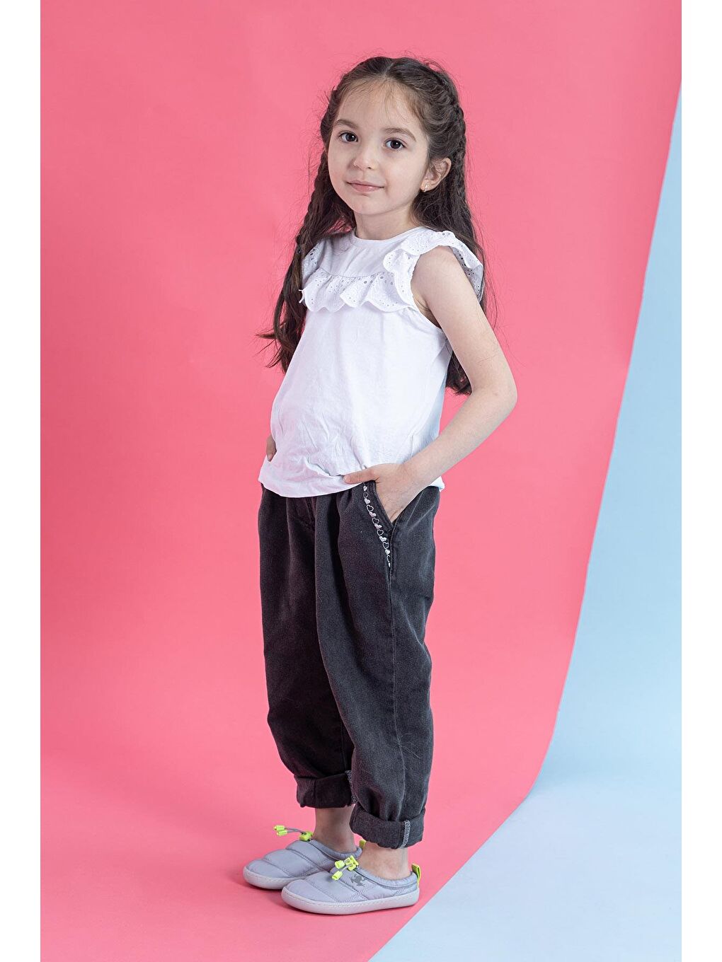 Hoppuff Casual Dinamik Gri Barefoot Çocuk Ayakkabı-4