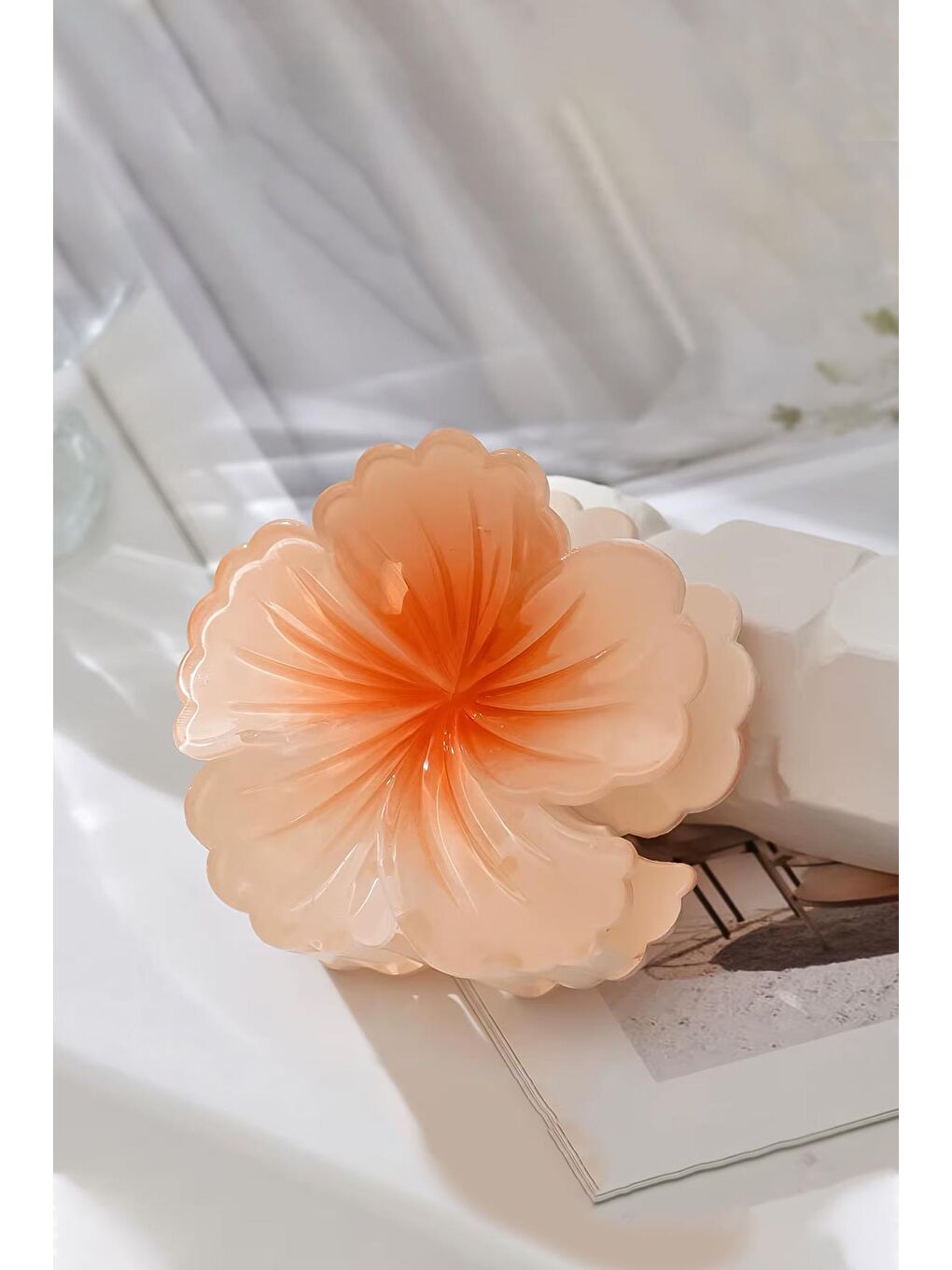 Pembe Tropik Hibiskus Çilek Mandal Toka-2