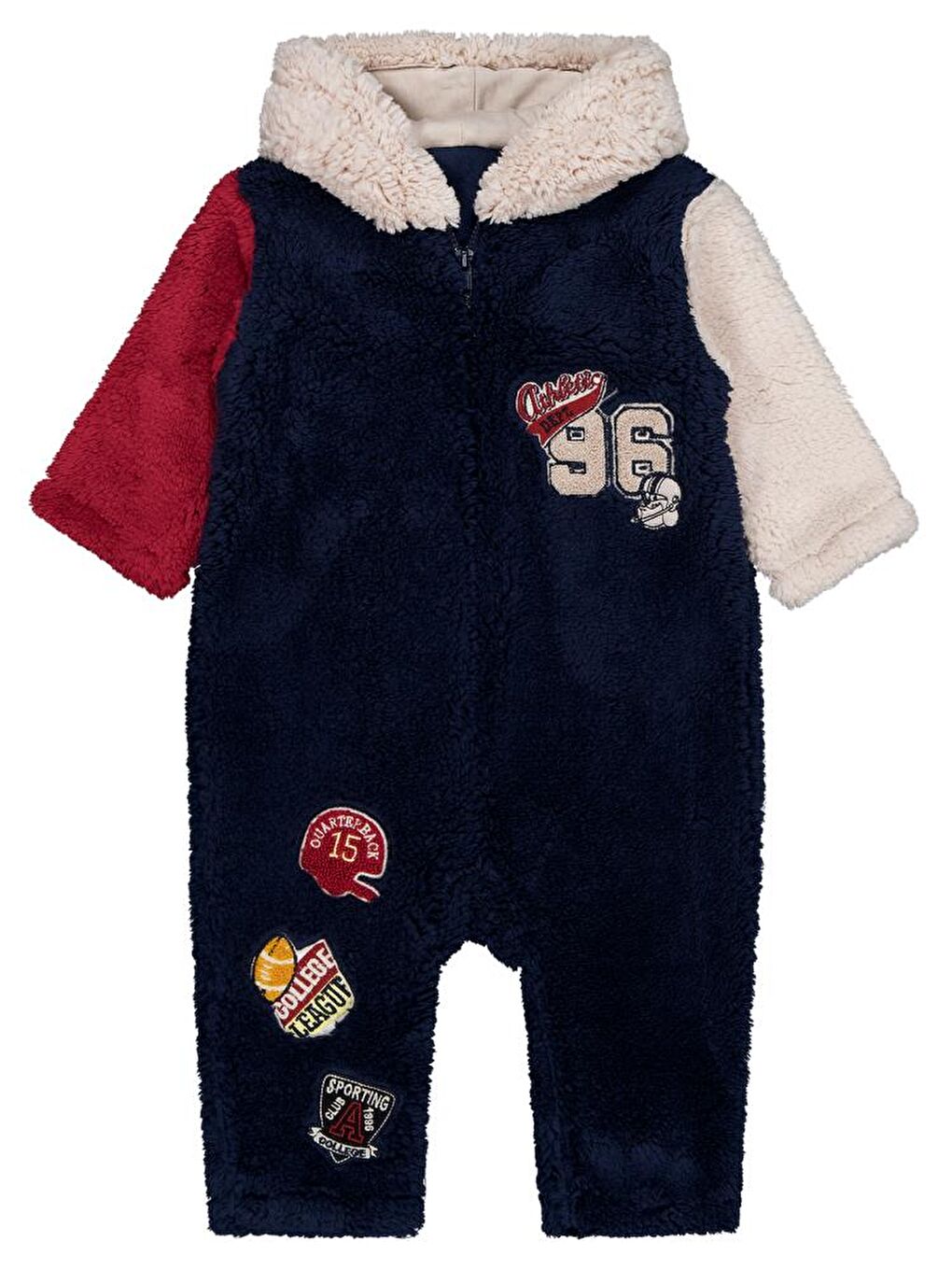 Lacivert Baby 96 Nakışlı 6-18 Ay Tulum