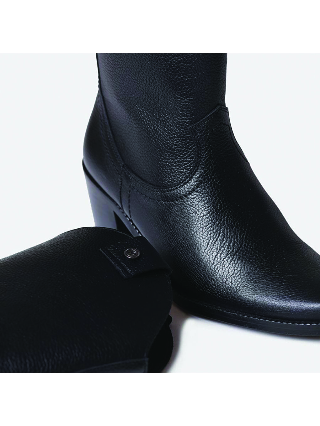 Kadın Siyah Kovboy Botu-2