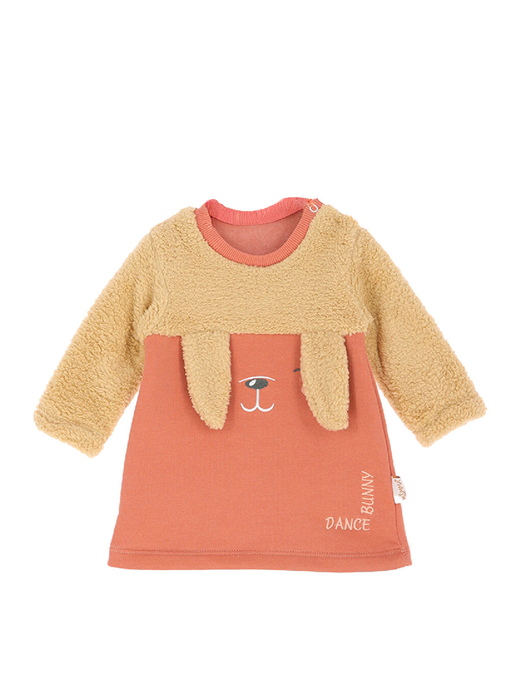 Pembe Kız Bebek Pelüş Elbise 6-12Ay 12474