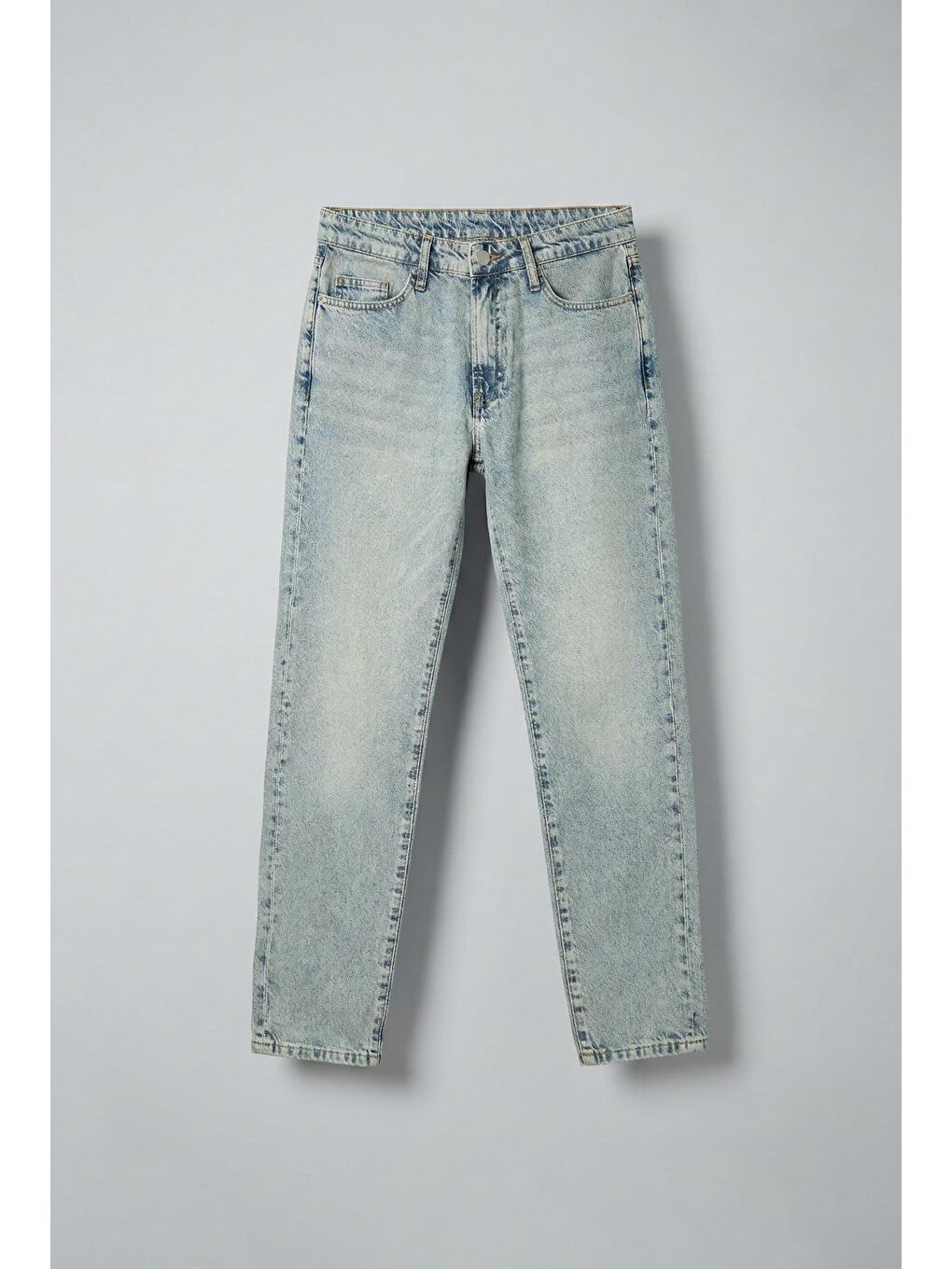 Erkek Basic Boyfriend Jean Soluk Mavi