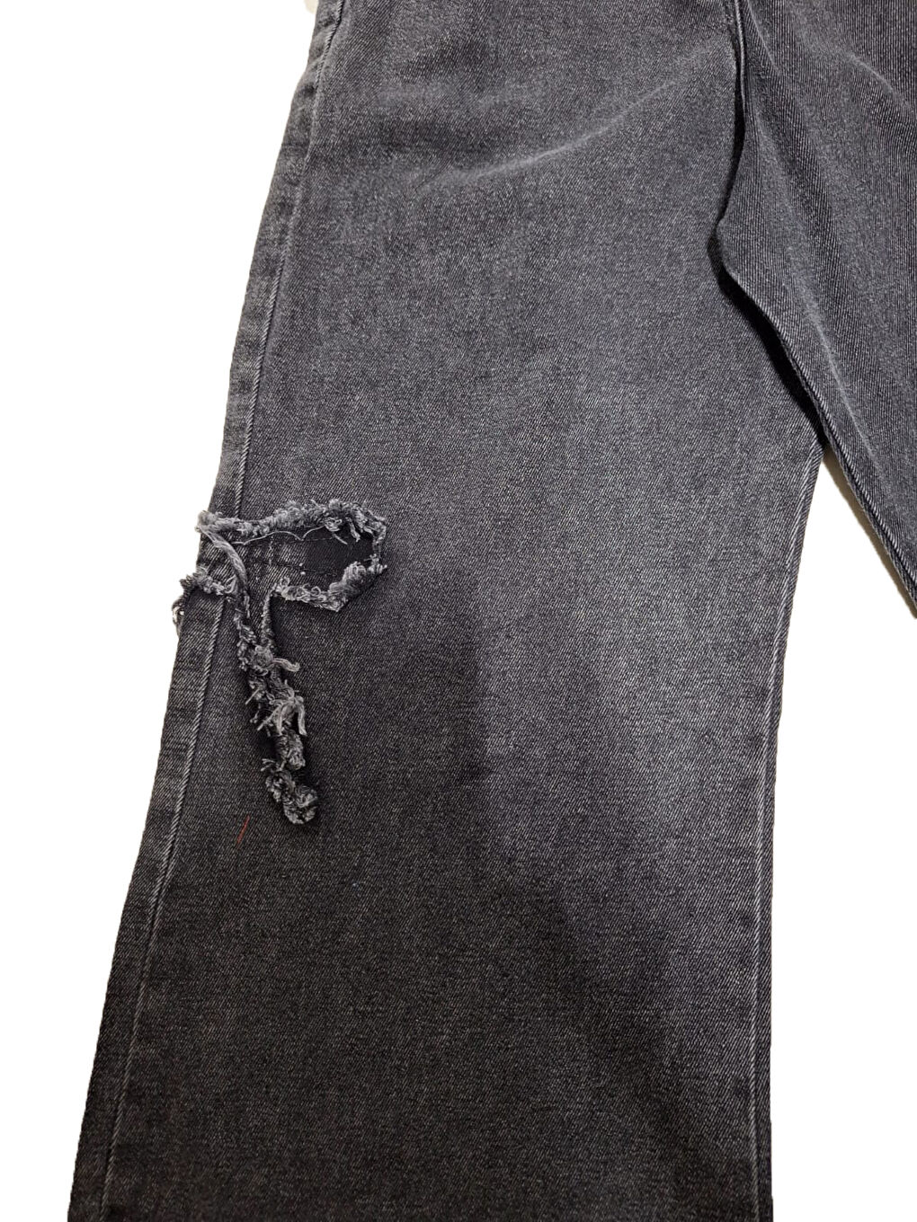 Siyah Kız Çocuk 2'li Jean Takım (Pantolon+Sweatshirt) 5-10 Yaş 12472-1