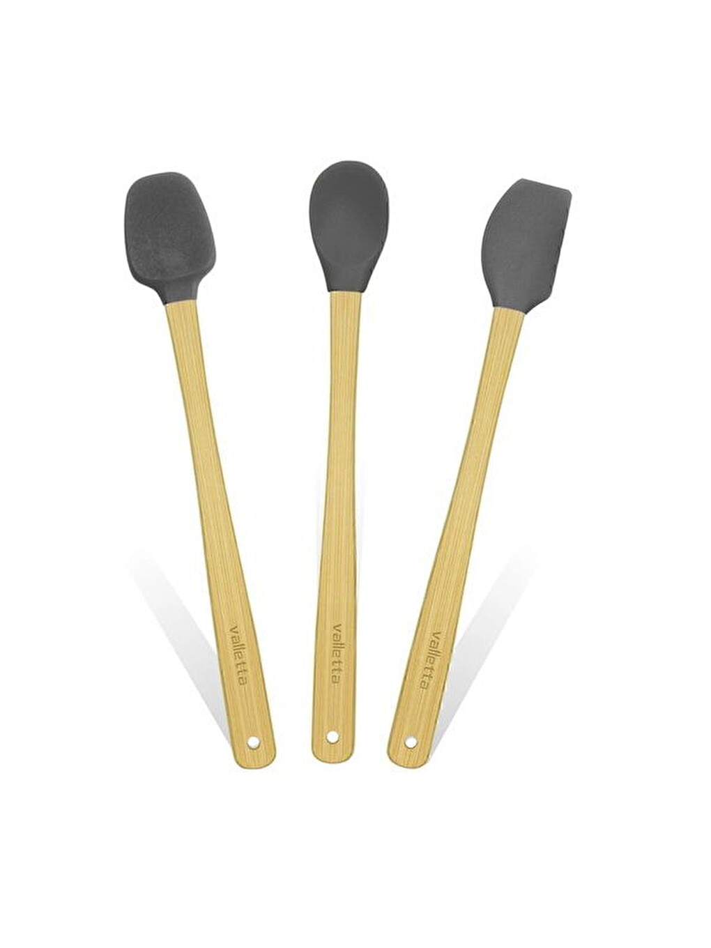 İndigo 3'lü Spatula Seti - Gri - 26 cm