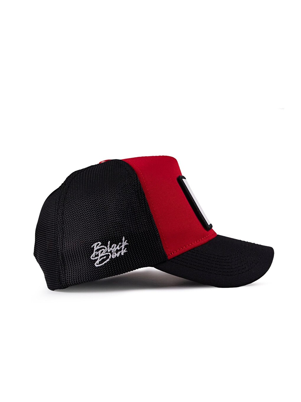 Kartal Logolu Siyah-Kırmızı Trucker Şapka-1