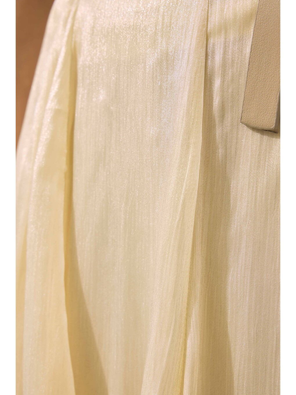 Işıltılı Kraş Etek Soft Sarı-3