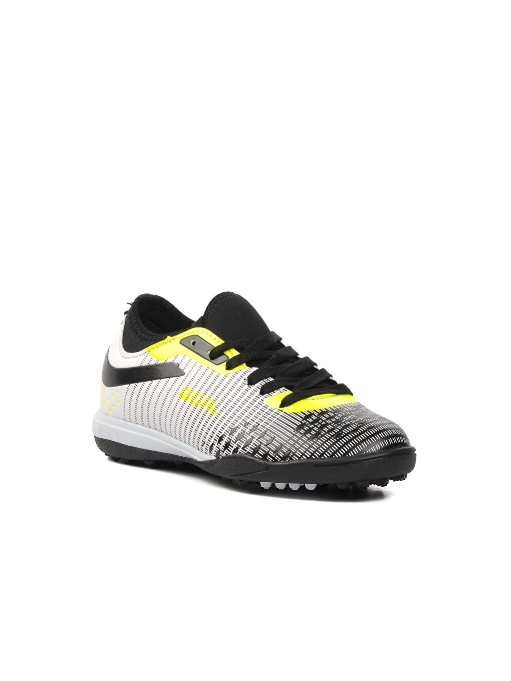 1011-F Beyaz-Siyah-Neon Sarı Çocuk Halı Saha Ayakkabısı-2