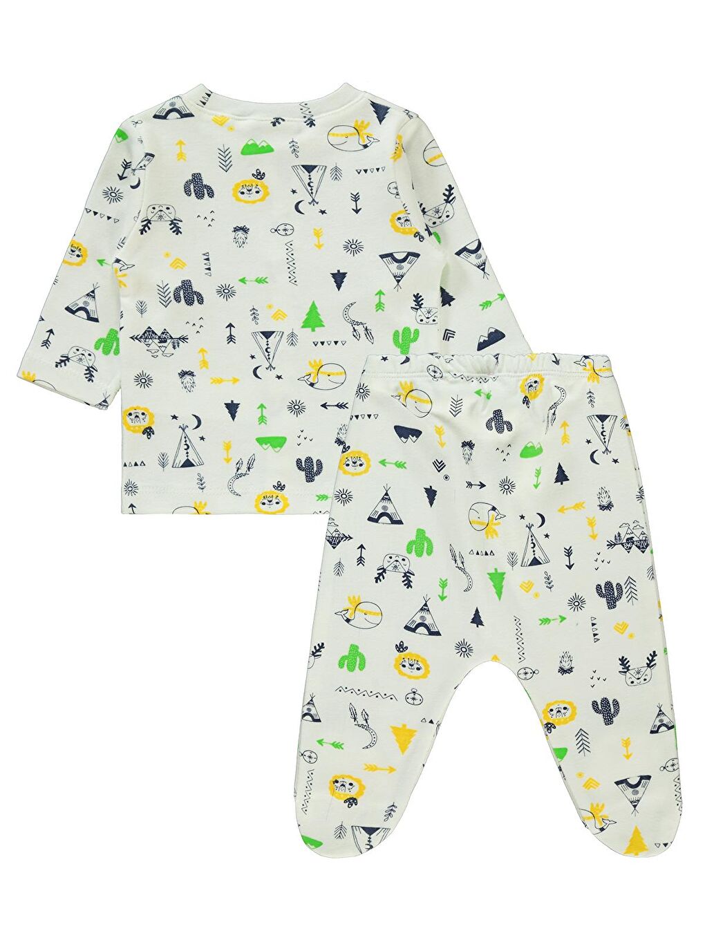 Civil Yeşil Baby Erkek Bebek Pijama Takımı 1-6 Ay Yeşil - 2