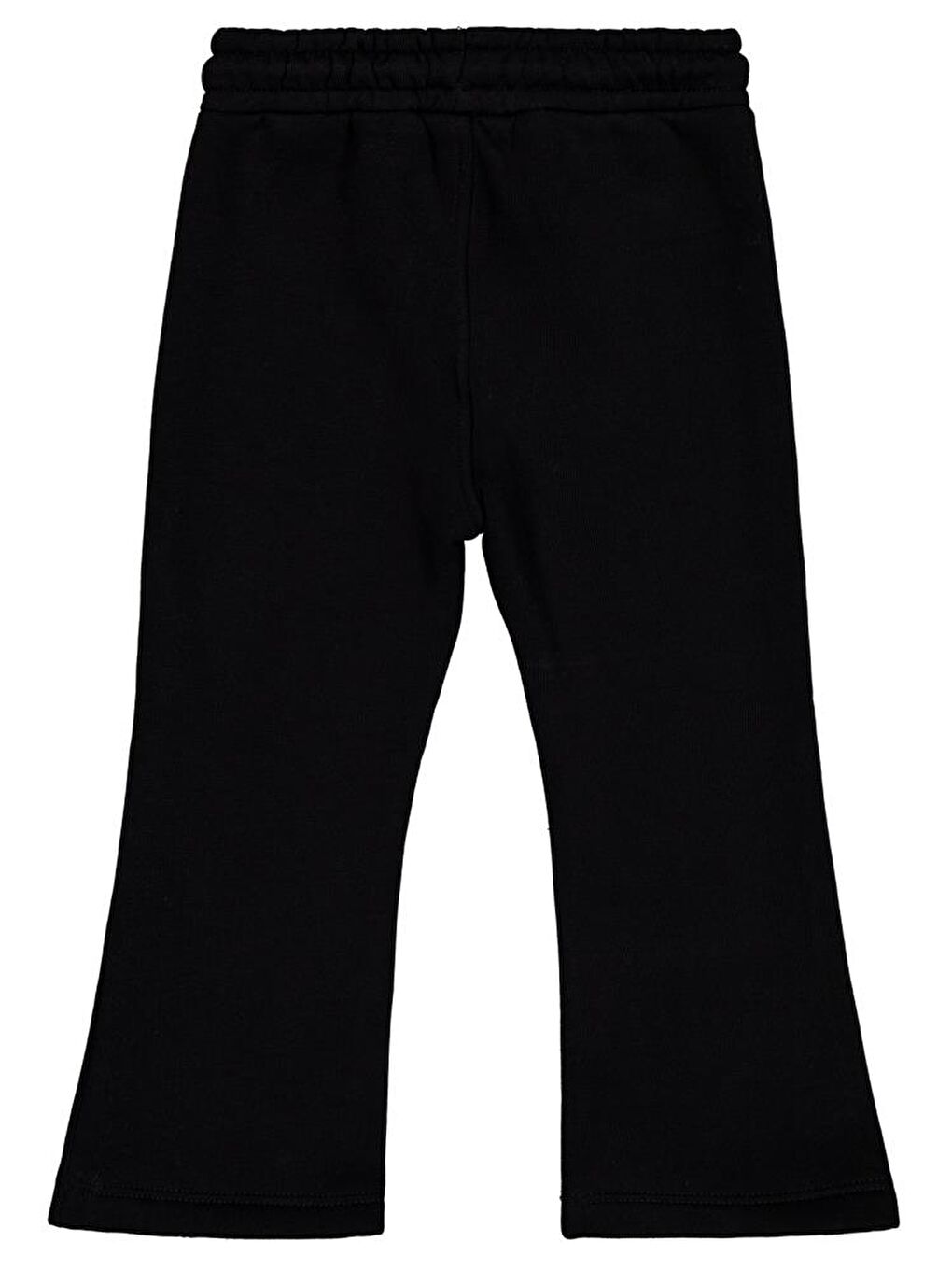 Siyah Girls Kalp Nakışlı 2-5 Yaş Eşofman Altı